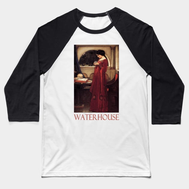 The Crystal Ball by John William Waterhouse Baseball T-Shirt by Naves